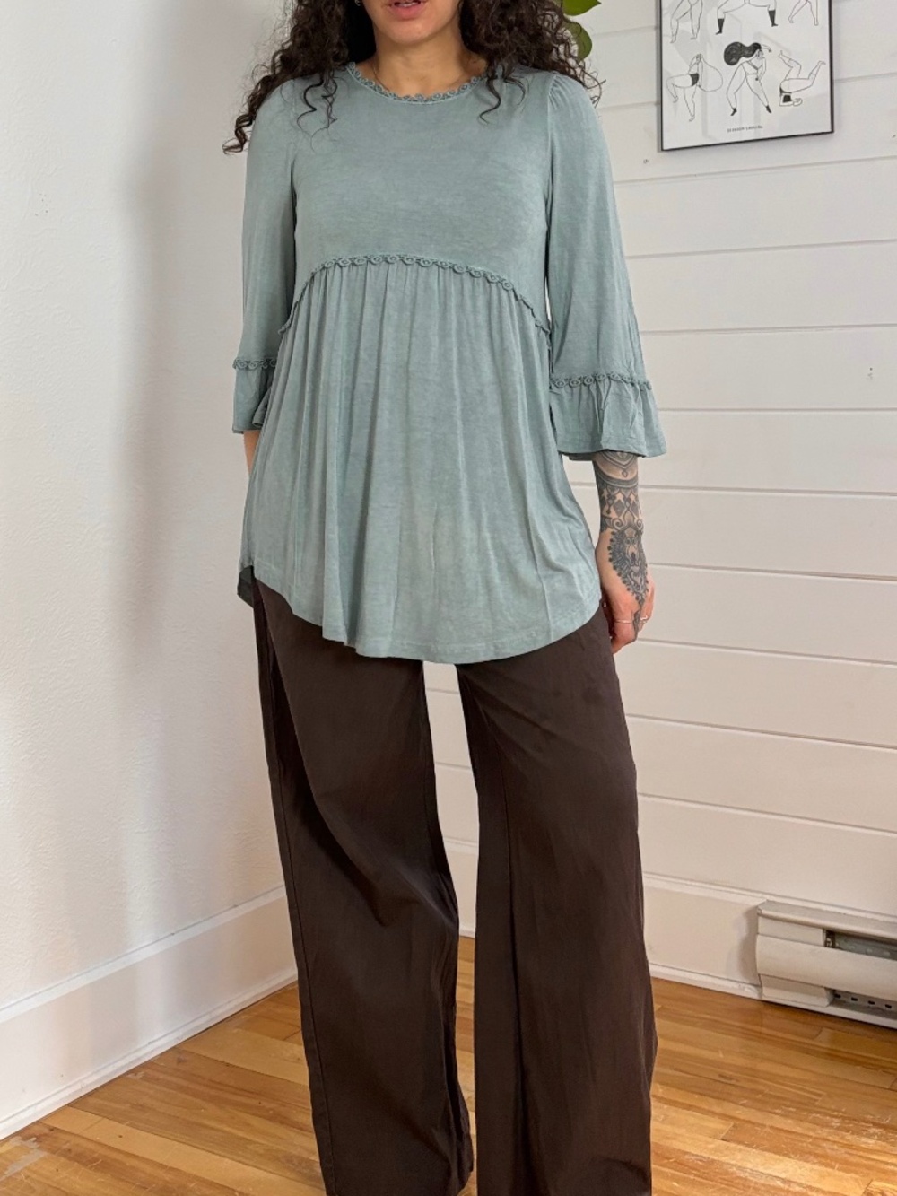 POL babydoll tunic